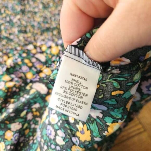 NWT Tuckernuck Hyacinth House Black Multi Floral Smocked Samantha Midi Dress sz - Picture 5 of 6